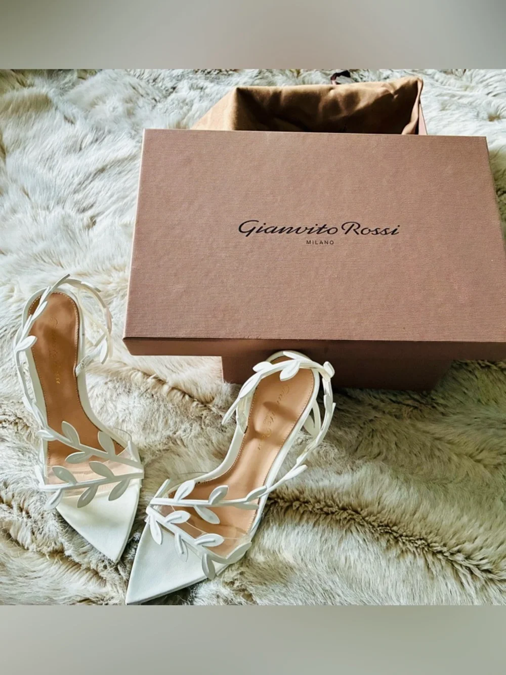 Like New Worn Once - Flavia 105mm Gianvito Rossi - Perfect Wedding Shoe - Picture 2 of 7
